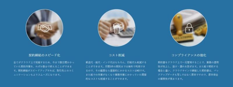 Cloudsign（クラウドサイン）が良い理由の画像