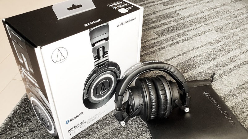 audio-technica ワイヤレス ヘッドホン ATH-M50xBTの開封