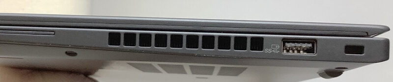 Thinkpad X13の右側面の接続端子類